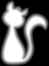 Cat Distance Field Texture