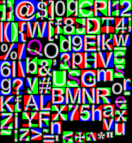 Multi-channel distance field font
